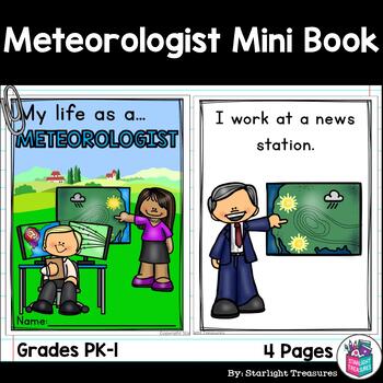 Preview of Meteorologist Mini Book for Early Readers - Careers and Community Helpers