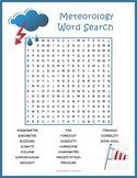 WEATHER & CLIMATE Vocabulary Word Search Worksheet - 3rd, 