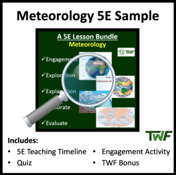 Preview of Meteorology - 5E Bundle - Teaching Timeline & Additional Resources