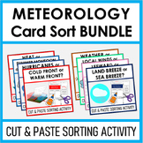 Meteorology Card Sort BUNDLE | Meteorology Sorting Tasks BUNDLE