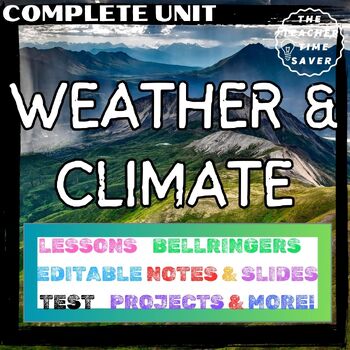 Preview of Weather Climate & Atmosphere Curriculum Bundle - Earth Science Unit