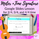 Meter + Time Signature Google Slides Lesson for Elementary