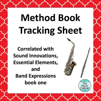 Preview of Band Method Book Tracking Sheets