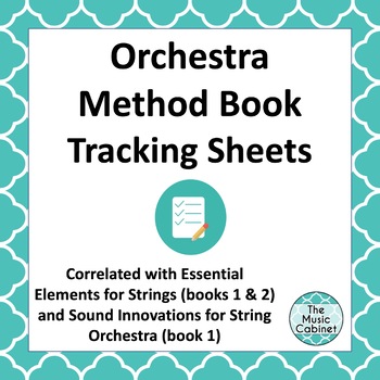 Preview of Orchestra Method Book Tracking Sheet: Essential Elements and Sound Innovations