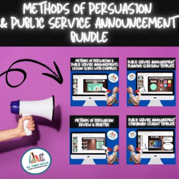 Preview of Methods of Persuasion & Public Service Announcements Bundle