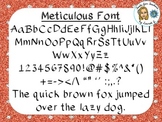 Meticulous Font {True Type Font for personal and commercial use}