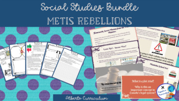 Preview of Metis Rebellion Bundle - Alberta Social Chapter 9