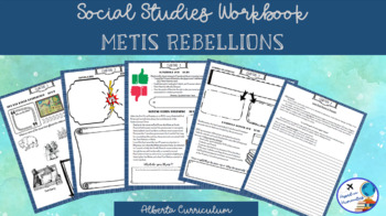 Preview of Metis Rebellion Workbook - Alberta Social Chapter 9