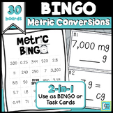 Metric Conversion Activities BINGO and Task Cards 5th Grade