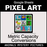 Metric Capacity Conversions - Google Sheets Pixel Art - Animals