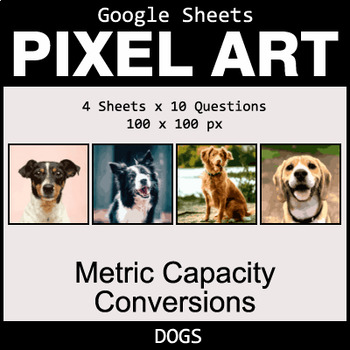 Preview of Metric Capacity Conversions - Google Sheets Pixel Art Math