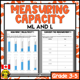 Metric Measuring Capacity Worksheets | mL and L