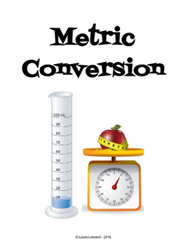 Preview of Metric Conversion Chart