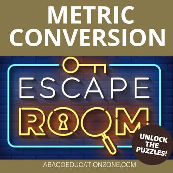 Preview of Metric Conversion Escape Room Activity