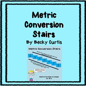 Preview of Metric Conversion Ladder Poster & WS