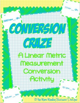 Metric Conversion Math Activity by No More Monkey Business | TpT