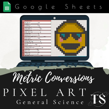 Preview of Metric Conversion Pixel Art (mystery image)