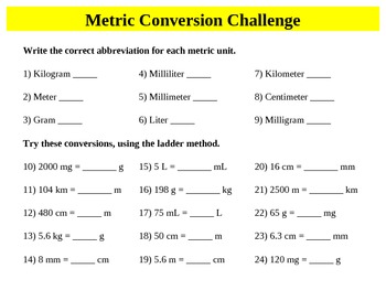 Metric Conversion - Power Point by MS Science Spot | TpT