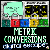 Metric Conversions Digital Math Escape Room Activity