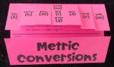 Metric Conversions Foldable Notes for 5th Grade Math - Editable