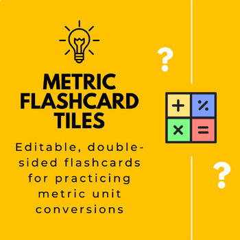 Preview of Metric Conversions Mastery: Double-Sided Flashcards for Quick Learning