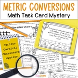 Metric Conversions Math Task Card Mystery - Measurement Co