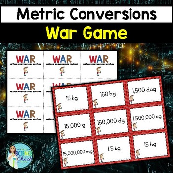 Preview of Metric Conversions War Game