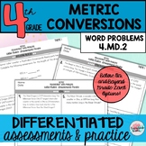 Metric Conversions Word Problems Differentiated Assessments