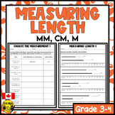 Metric Length Concepts Worksheets | Measurement mm, cm and m