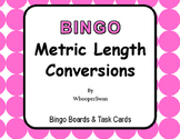 Metric Length Conversions - BINGO and Task Cards