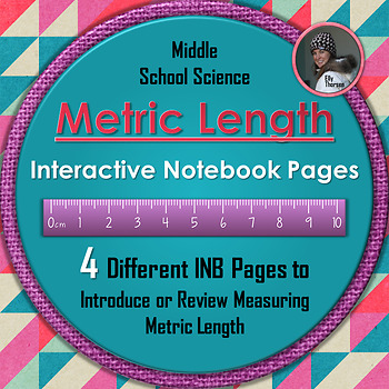 Preview of Metric Length Interactive Notebook Pages for Measurement in Science