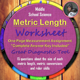 Metric Length Worksheet: A Science Measurement Resource
