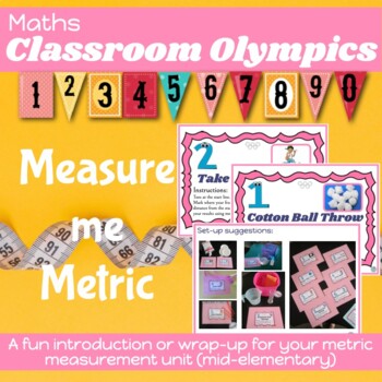 Preview of Metric MEASUREMENT Math FUN DAY practical student activities 1st-3rd grade