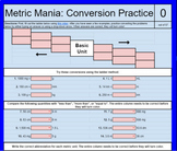 Metric Mania: Metric Conversion Practice *SELF GRADING* go