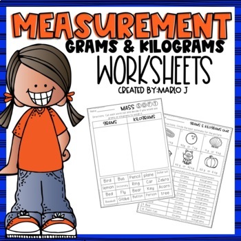 Preview of Metric Mass | Grams and Kilograms Worksheets & Activities