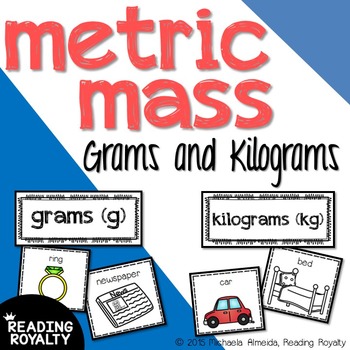 Preview of Metric Mass - Sorting Grams and Kilograms