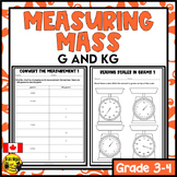 Metric Mass Worksheets | g and kg