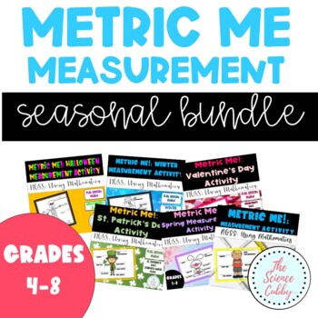 Preview of Metric Me! Seasonal Measurement Activities for Grades 4-8