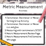 Metric Measurement Activity Pack