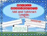 Metric Measurement: Add and Subtract Lengths in Centimeter