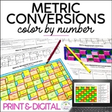 Metric Measurement Conversions Color by Number Print and Digital