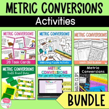 Metric Measurement Conversions | Converting Metric Units BUNDLE | TPT