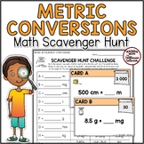 Metric Conversions Math Scavenger Hunt Activity - 5th Grad