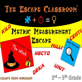 Preview of Metric Measurement Escape Room | The Escape Classroom
