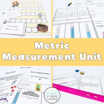 Preview of Metric Measurement Lessons (Math SOL 5.MG.1) {Digital & PDF Included}