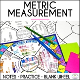 Metric Measurement Math Doodle Wheel, 4th Grade Guided Not