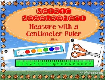 Measuring with Metric Centimeter Millimeter Ruler Differentiated Worksheets