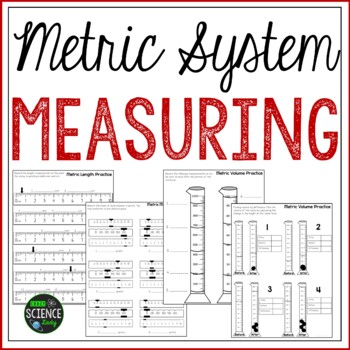 Preview of The Metric System - Metric Measurement Worksheets Practice