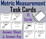 Metric Measurement Task Cards Activity 4th 5th 6th Grade