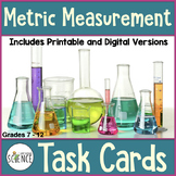 Metric System Task Cards | Printable and Digital Distance Learning